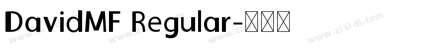 DavidMF Regular字体转换